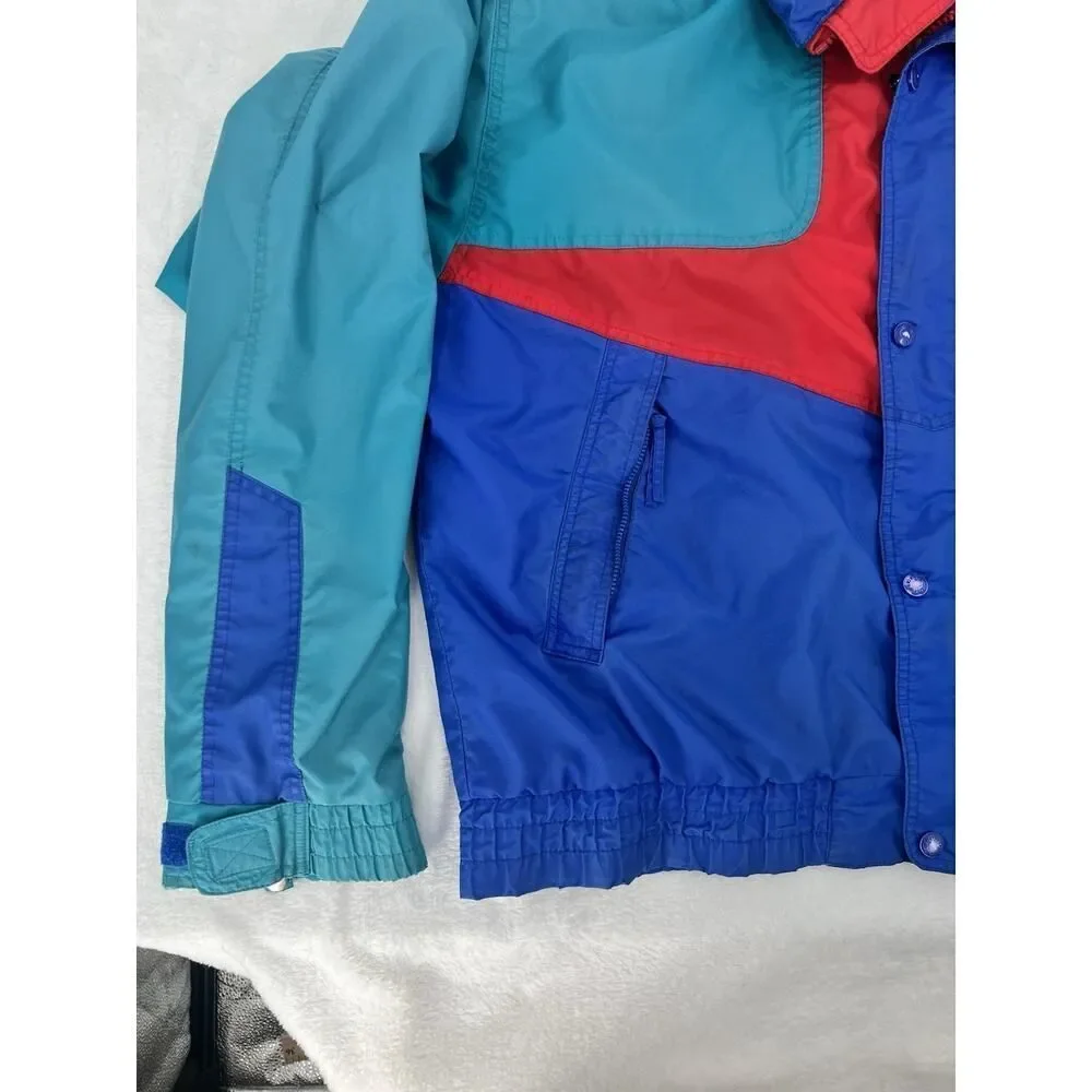 Vintage 80s Sports Afield Colorblock Jacket Size L